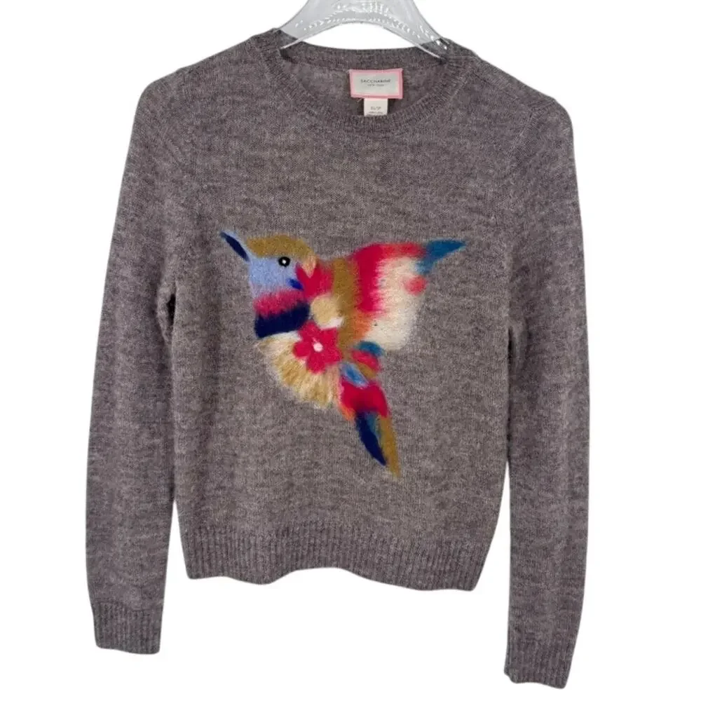 Saccharine Hummingbird Sunrise Sweater XS Wool Alpaca
